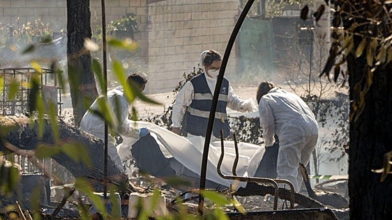 Un muerto en un incendio en un asentamiento chabolista de Lucena del Puerto, Huelva
