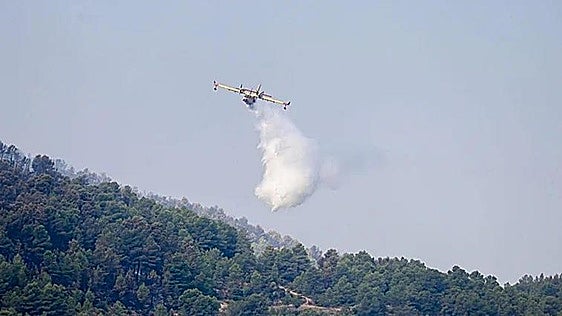 El incendio forestal de Tuéjar tiene «origen humano» y logran estabilizarlo tras calcinar 835 hectáreas