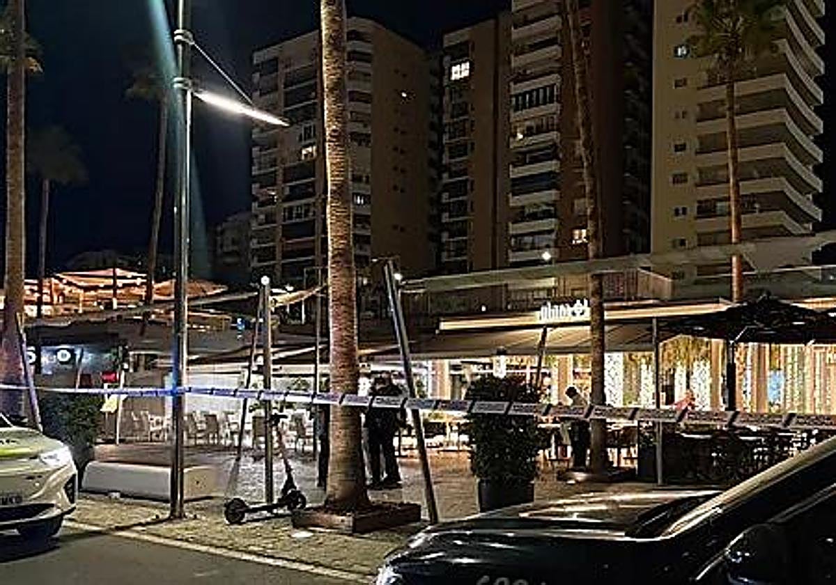 Despliegue policial en Muelle Uno tras el último tiroteo.