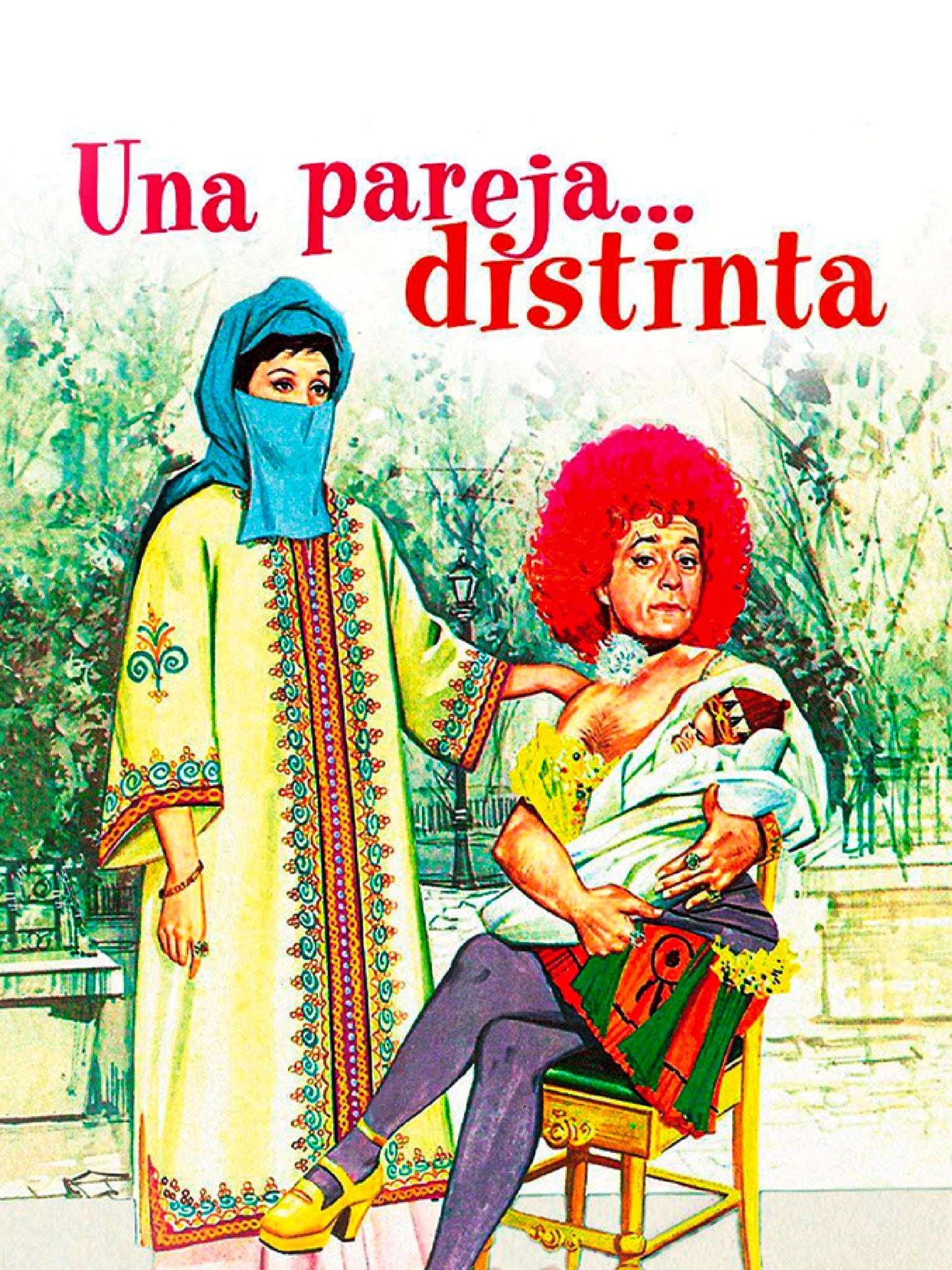 Cartel de 'Una pareja... distinta', protagonizada por Lina Morgan.