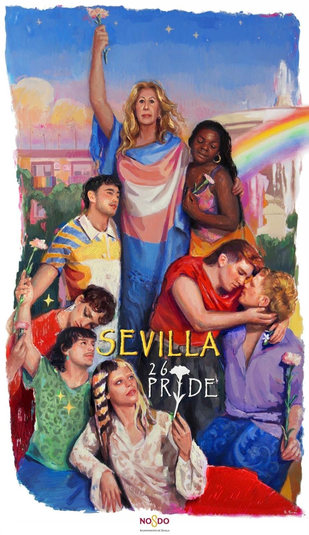 Cartel del Pride de Sevilla 2026.
