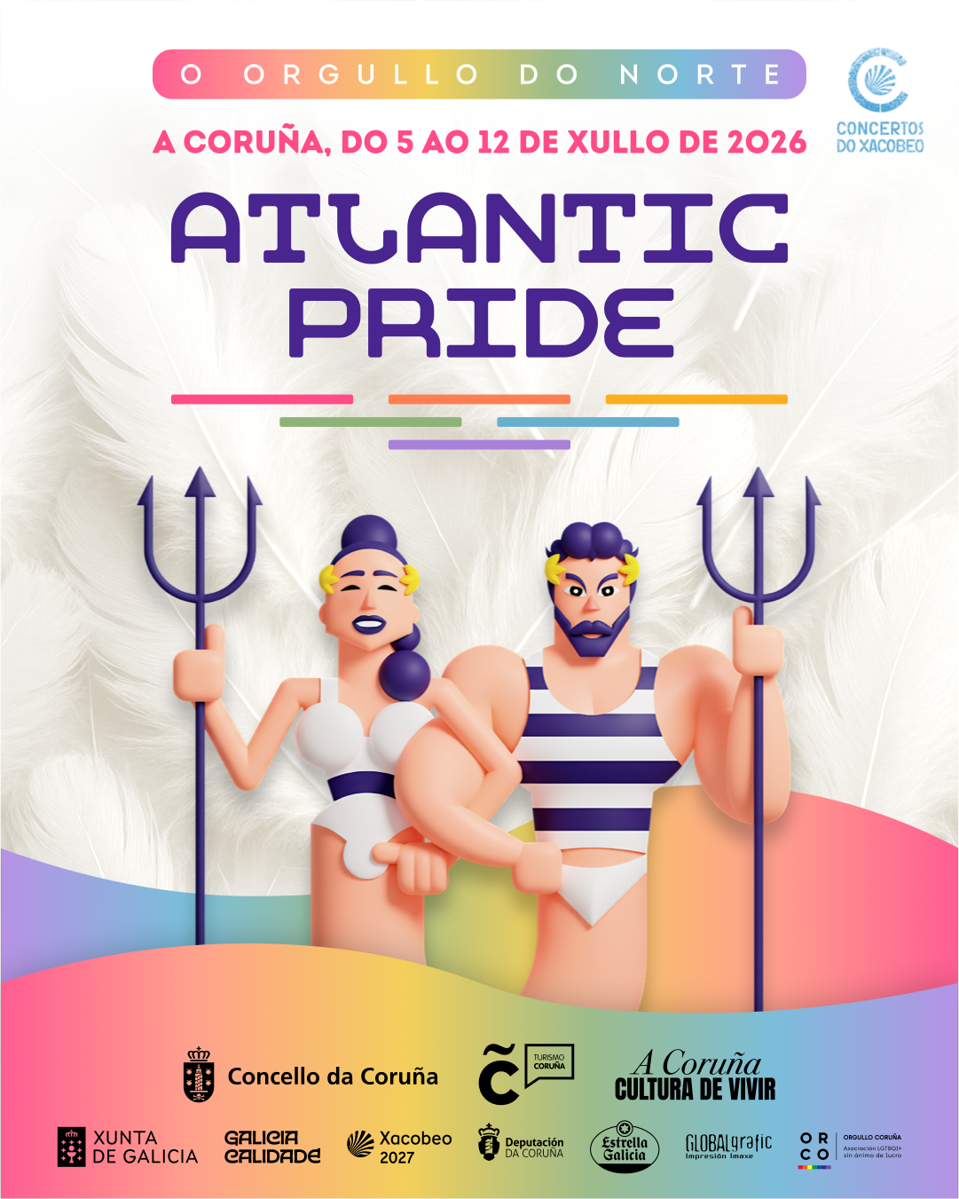 Atlantic Pride 2026 convierte A Coruña en el gran epicentro del Orgullo del Norte durante ocho días de música y diversidad