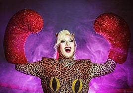 Estrella Xtravaganza, con uno de los looks que lució durante el concurso.