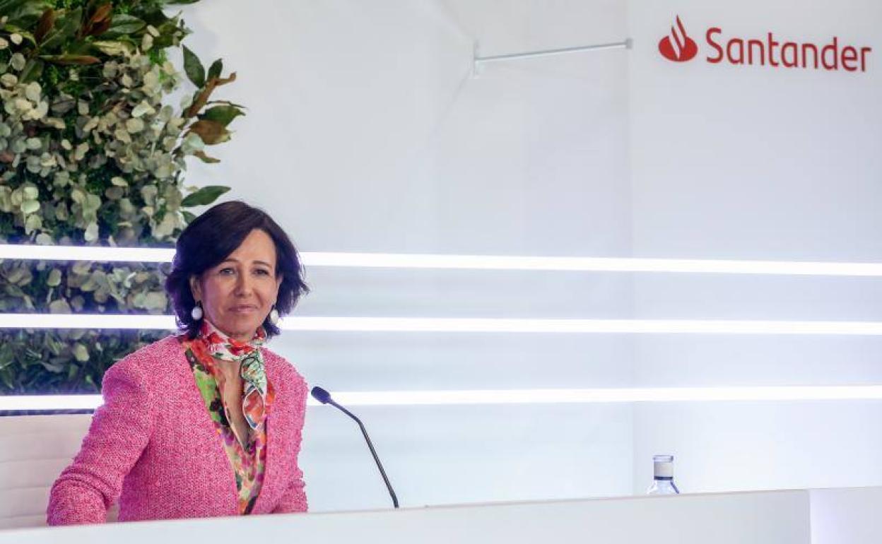 La presidenta de Banco Santander, Ana Botín. 