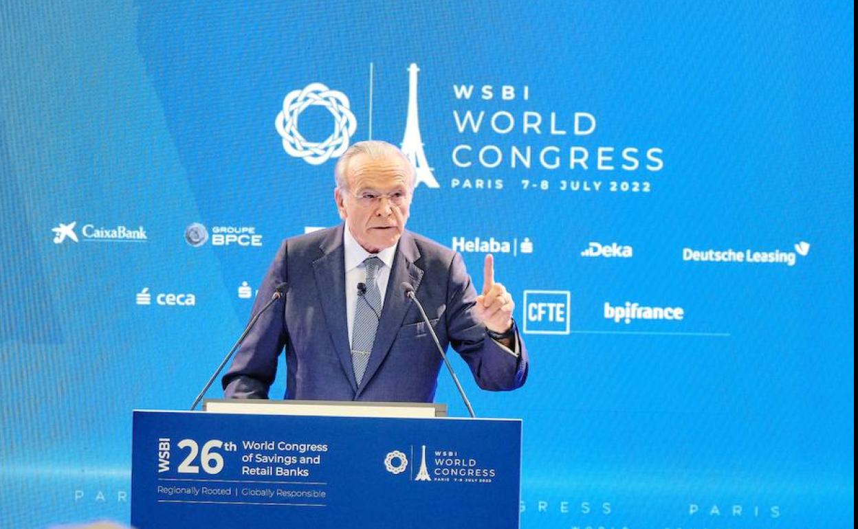 Isidro Fainé, presidente de WSBI, de la Fundación Bancaria 'la Caixa' y de CECA. 