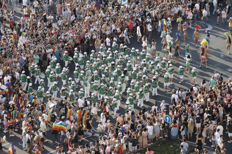 Uno de los momentos de la marcha. 