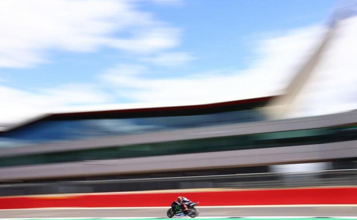 Fabio Quartararo, en el circuito de Silverstone. 
