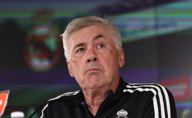 Carlo Ancelotti, entrenador del Real Madrid, con conferencia de prensa. 