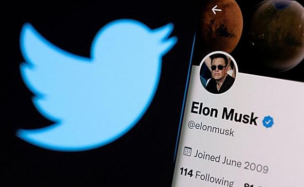 La cuenta de Twitter de Elon Musk. 
