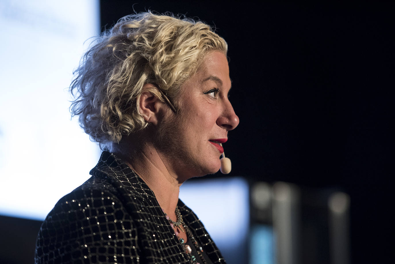 La chef Ana Ros, durante la clausura de Andorra Taste.