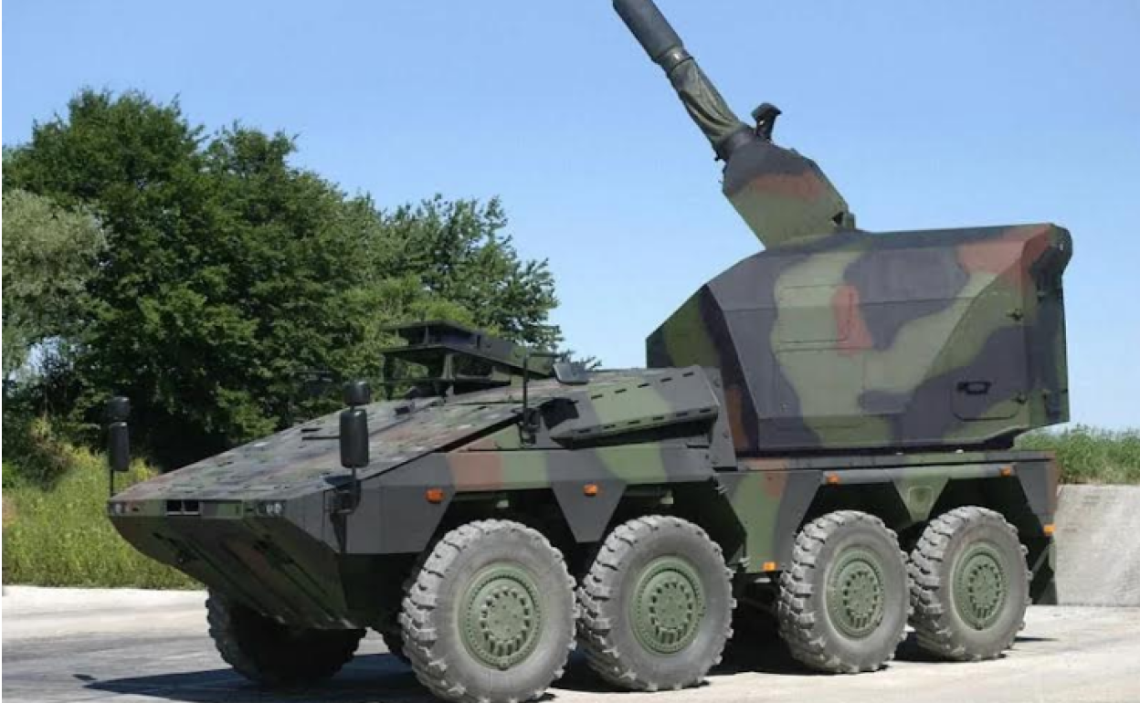 El sistema de artillería pesada 'RCH 155'. 