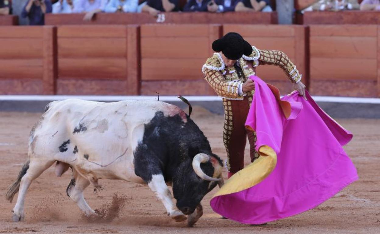 López Chaves durante una de sus faenas el día 16 en La Glorieta.