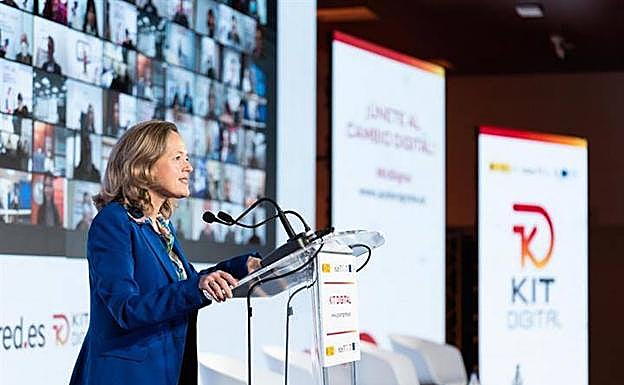 La vicepresidenta económica, Nadia Calviño. 