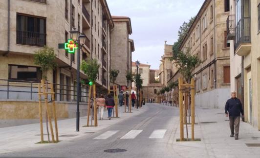 Tramo de acceso a la calle Ancha, ya peatonalizada. 