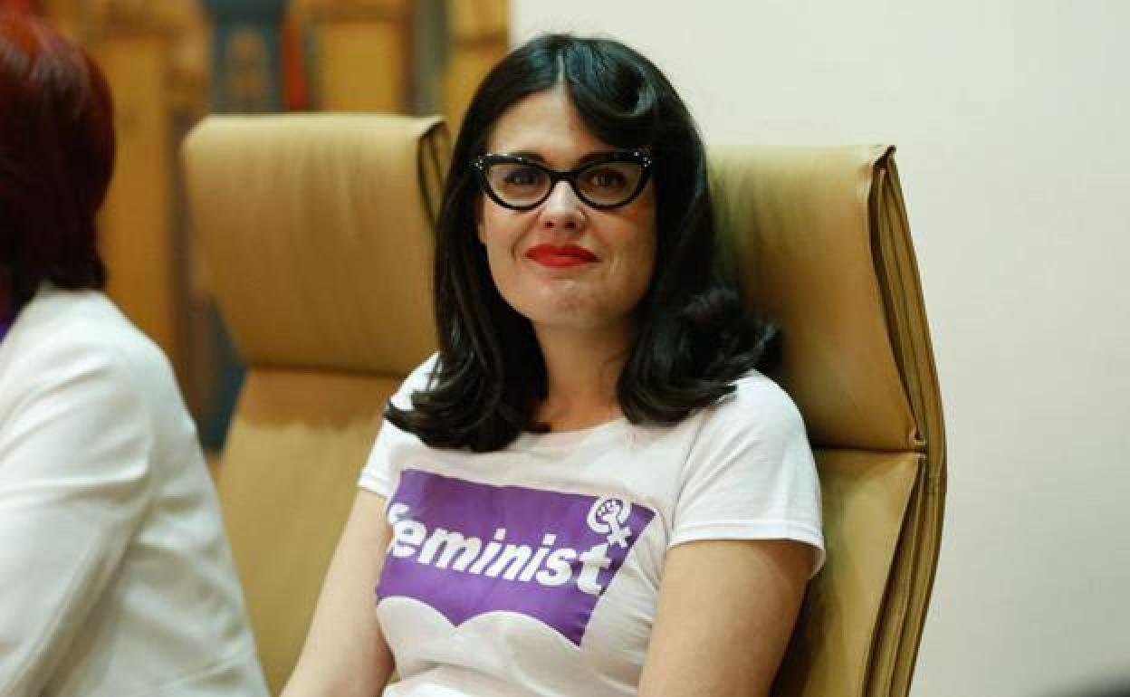 La concejala de IU en el Ayuntamiento de Salamanca, Virginia Carrera. 