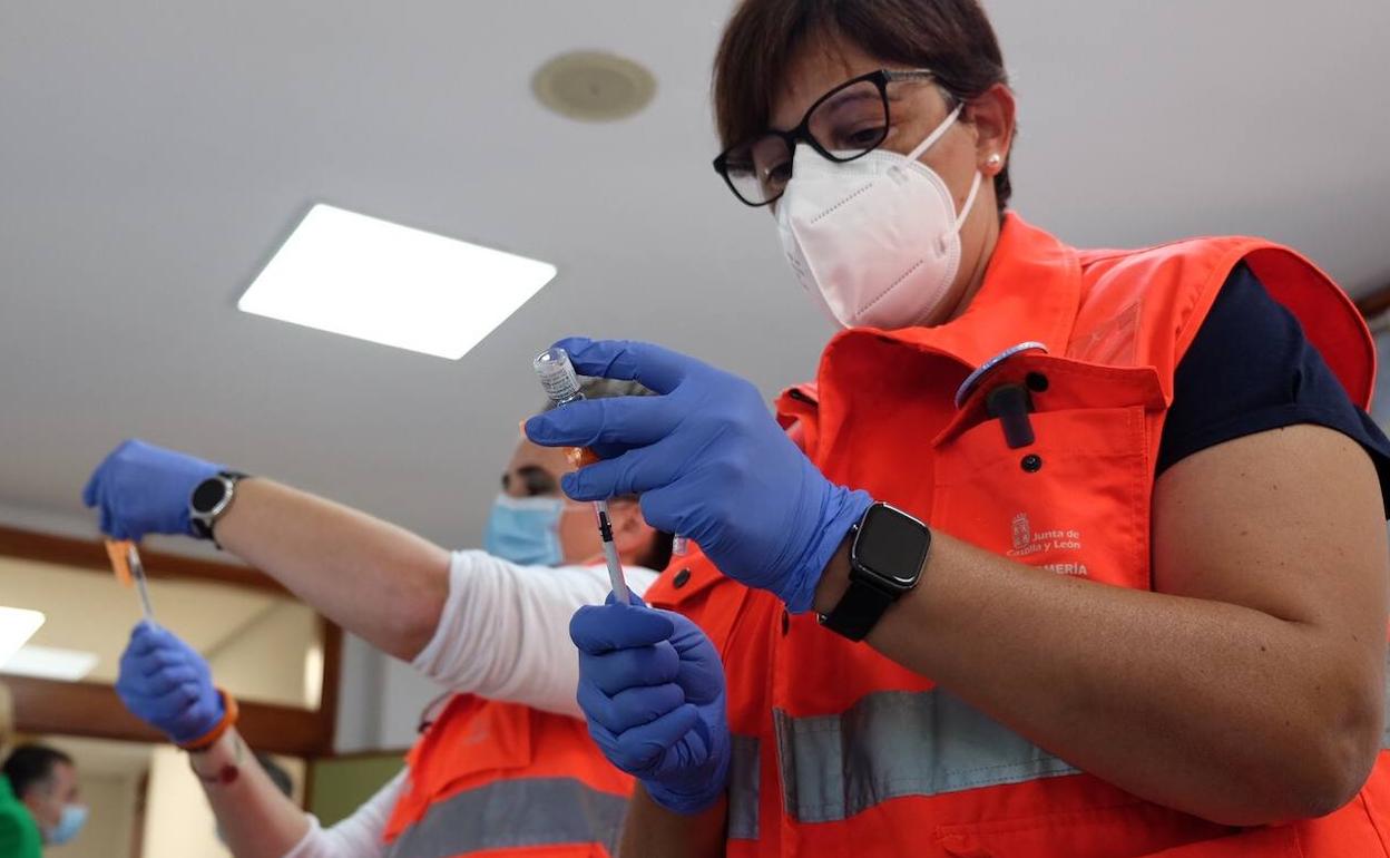 Campaña de vacunación de Covid y gripe en Salamanca. 
