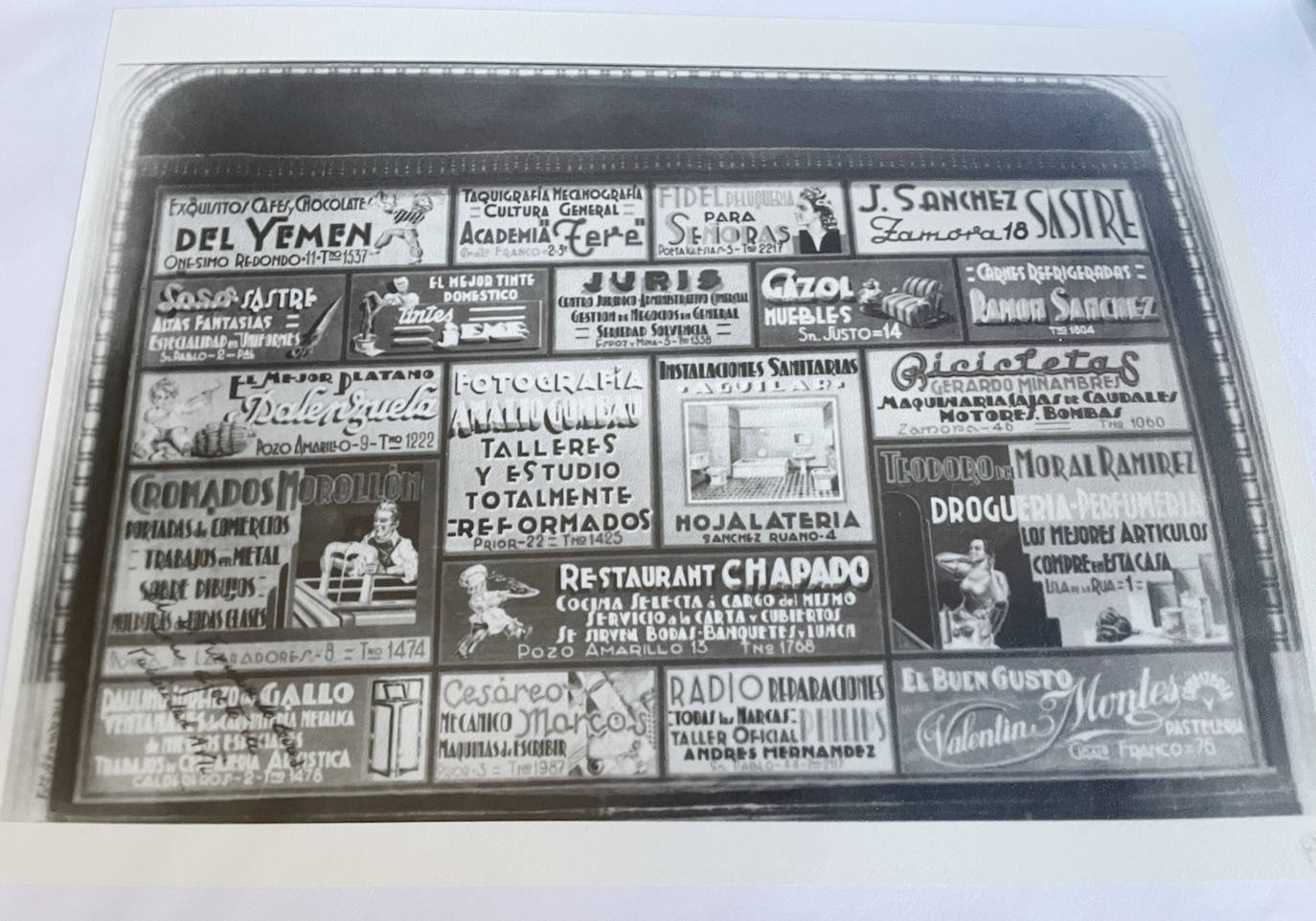 Antonio Hernández, operador de cinematógrafo, en el Liceo de Salamanca. 