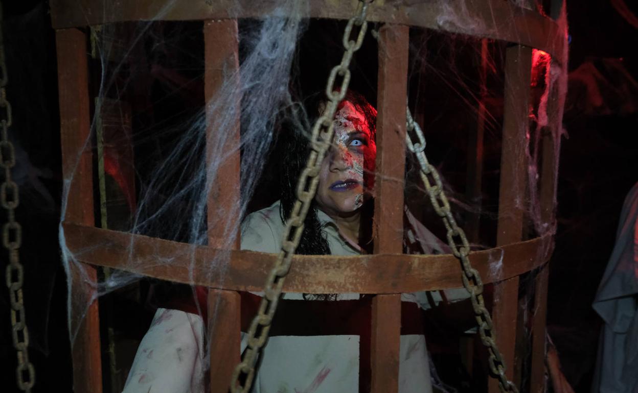 Imagen de archivo de la ambientación para Halloween. 