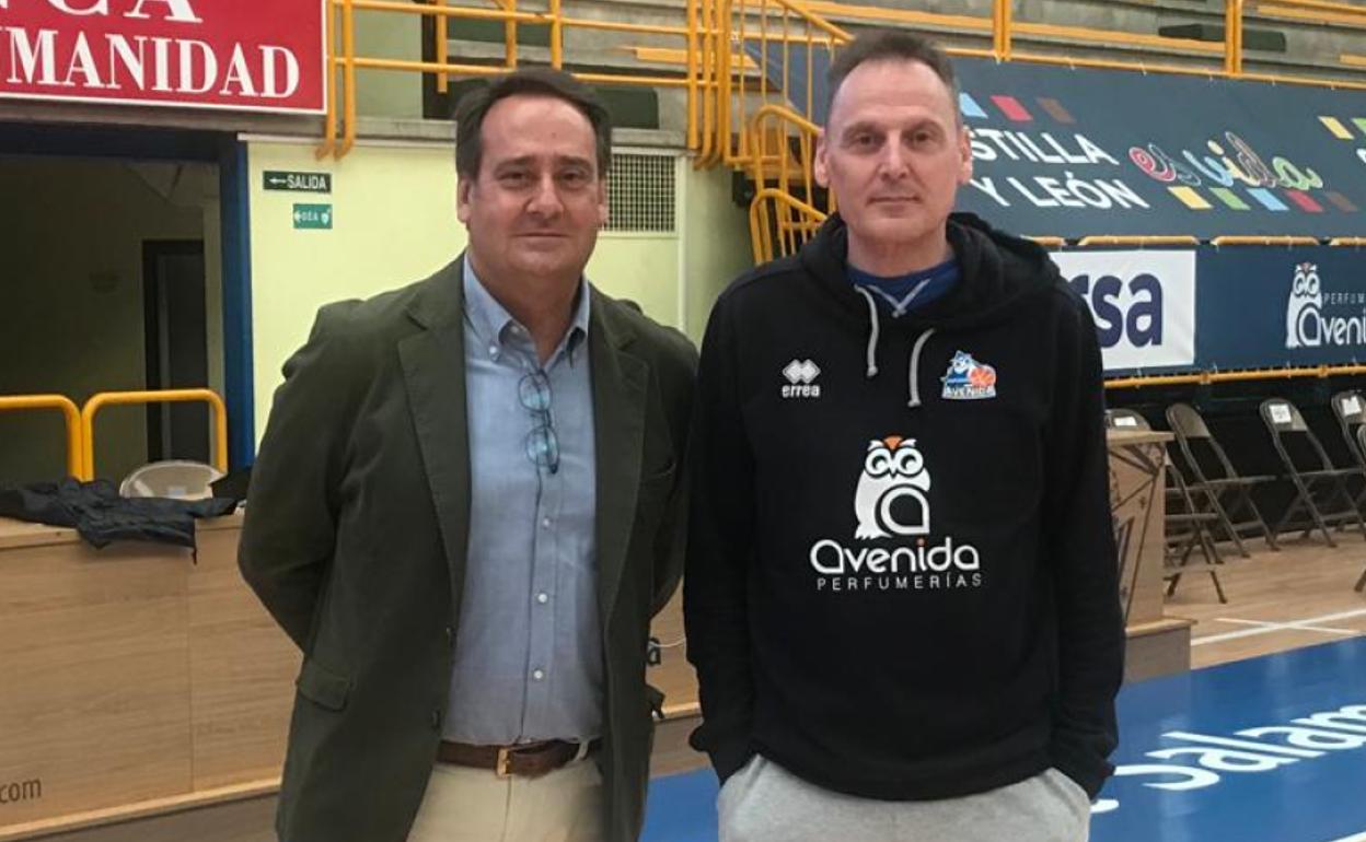 Jorge Recio y Roberto Íñiguez, en una imagen juntos en Würzburg de hace dos semanas. 