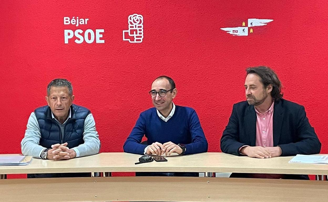 David Serrada, junto a Pablo Hernández y Antonio Cámara. 