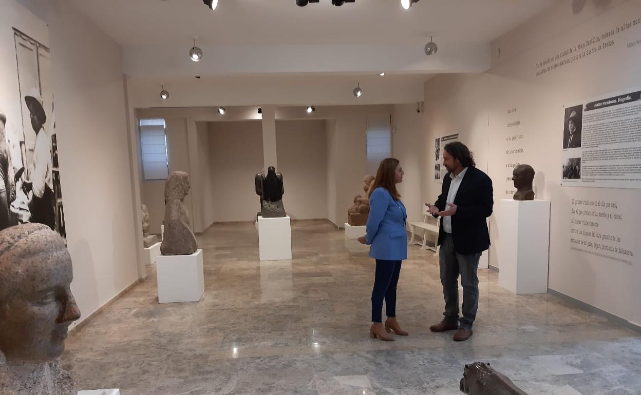 Barcones visitando el museo Mateo Hernández de Béjar