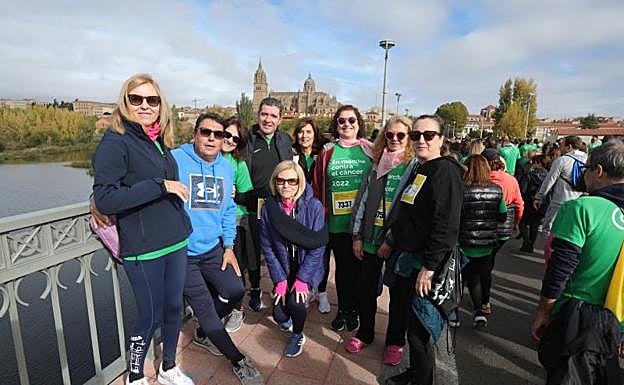 Galería. Un grupo de participantes en la marcha.
