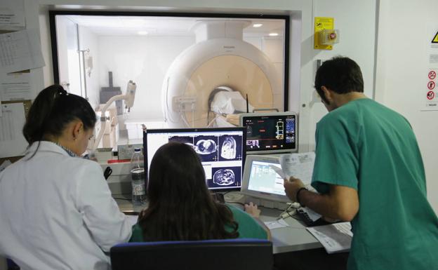 Resonancia magnética en el Hospital de Salamanca. 