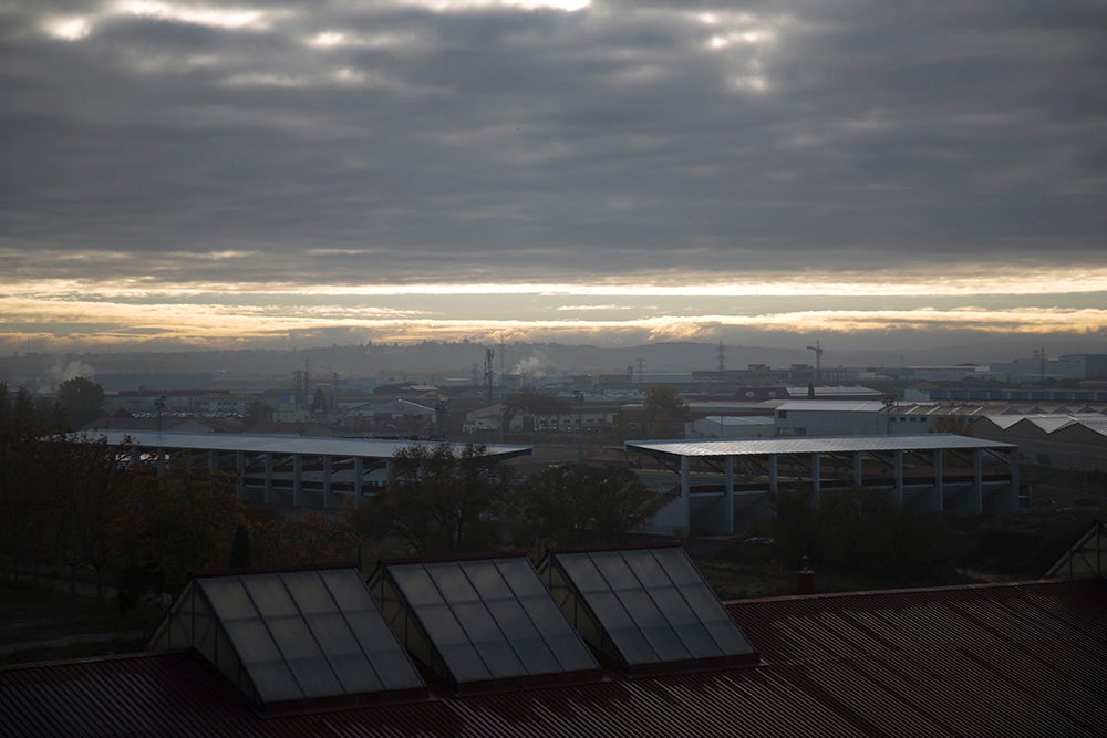 Vista de las gradas del campo Reina Sofia.