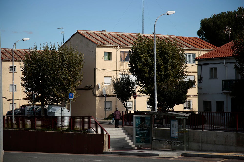 Una parada del autobús para llegar al centro de la ciudad.
