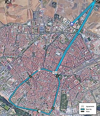 El pasillo que la Policía Local de Salamanca implementará para optimizar el tráfico de la ciudad.