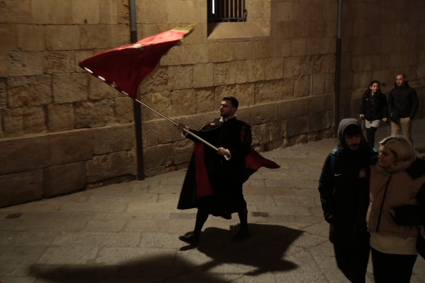 Un momento del desfile de los tunos.