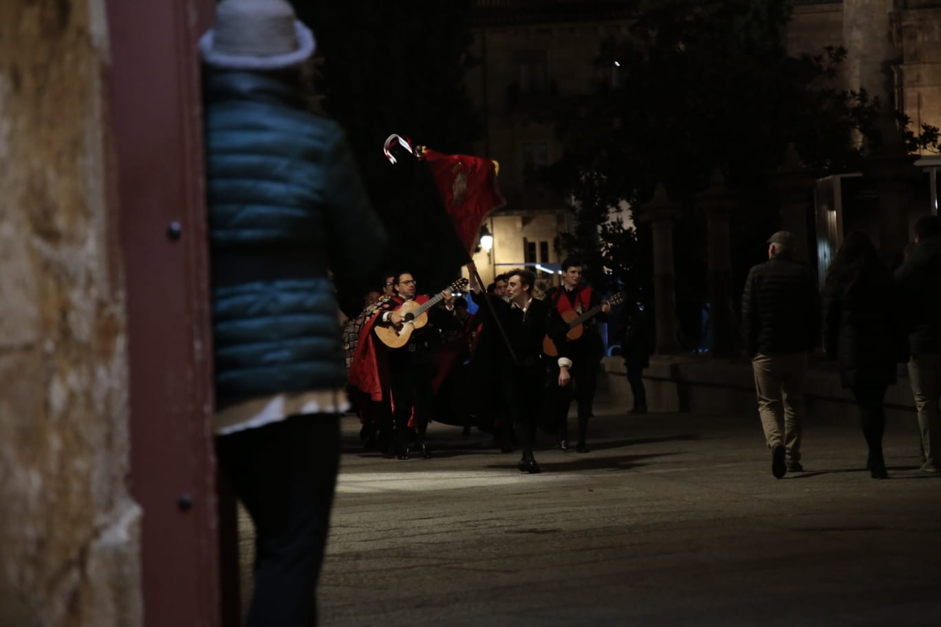 Un momento del desfile de los tunos.