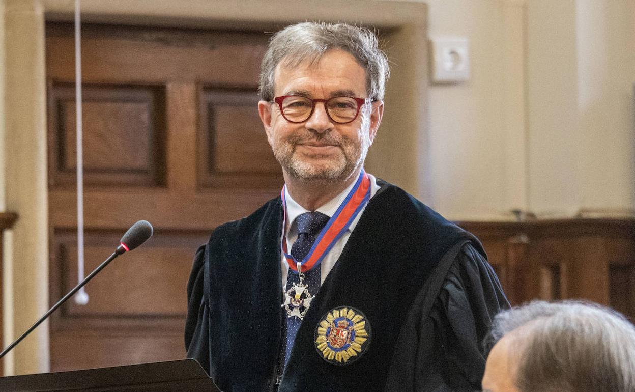 José Ramón González Clavijo, durtante su intervención en el acto.