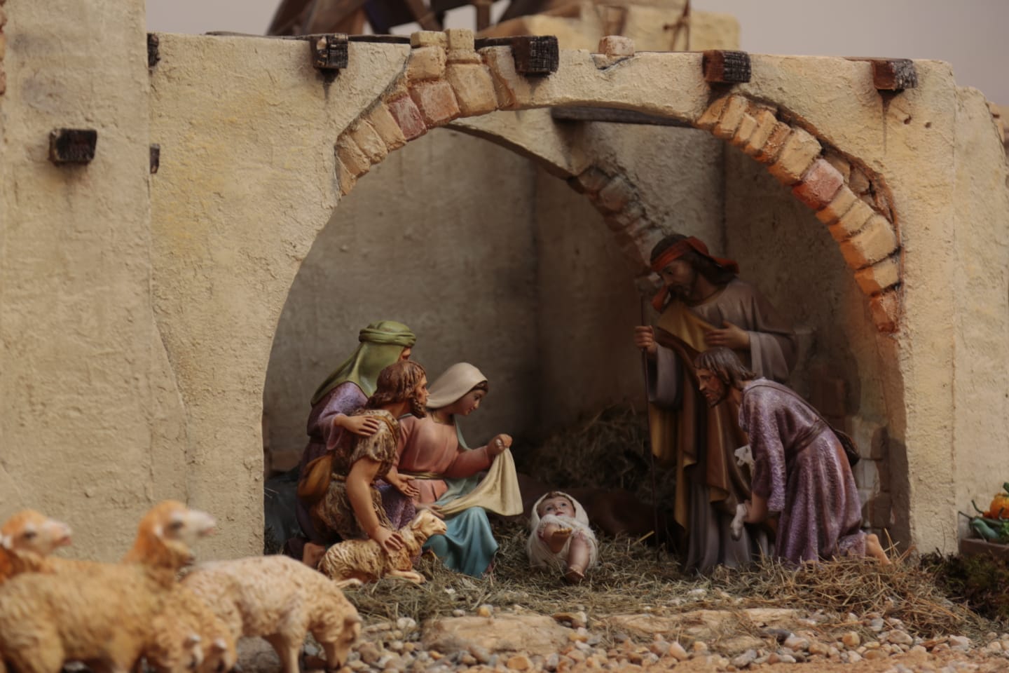 Fotos: Belén Navideño de la Diputación de Salamanca en el Patio de La Salina