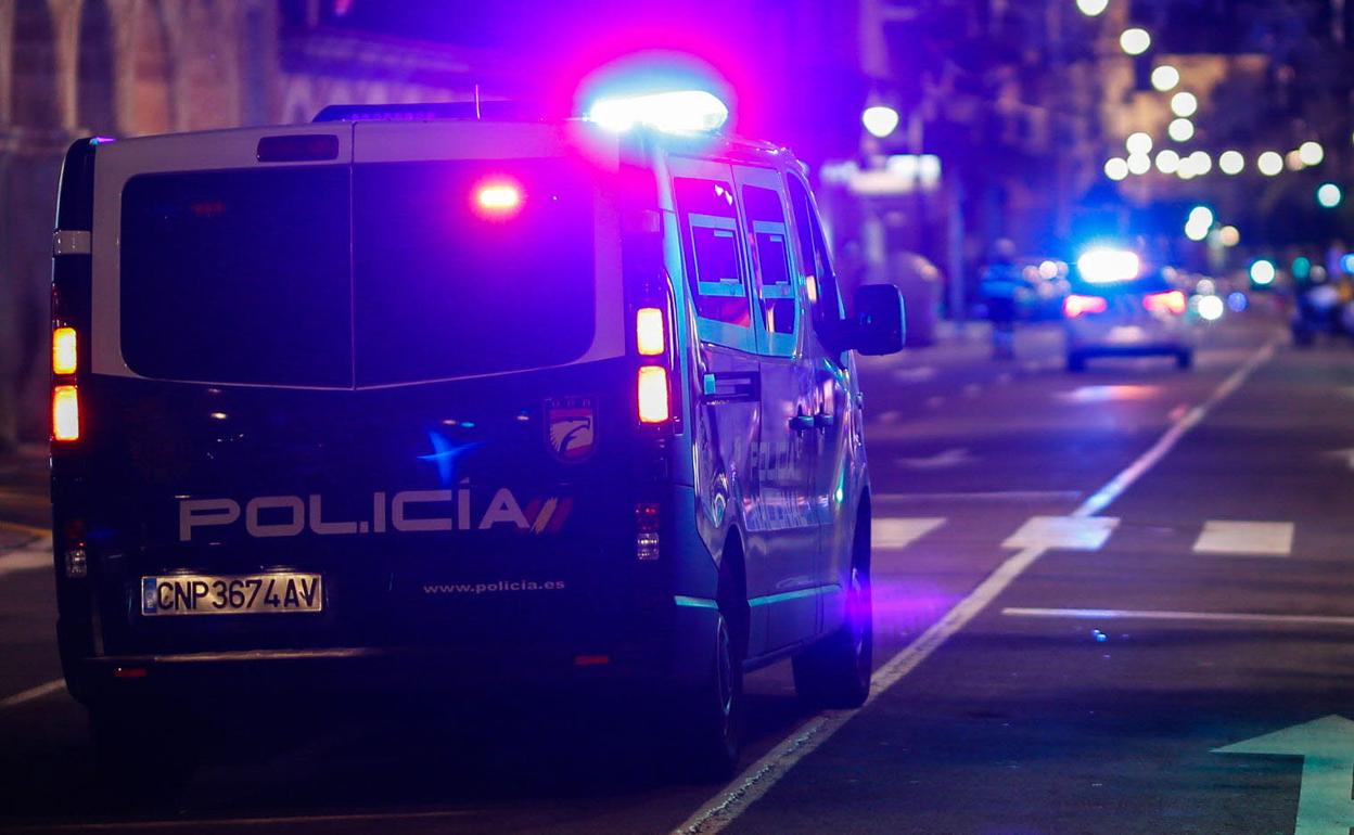 Imagen de un furgón de la Policía Nacional. 