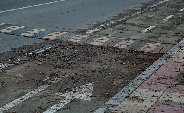 Imagen principal - Pese a las mejoras, Tejares sigue teniendo muchos rincones que no son para foto, según la asociación. 