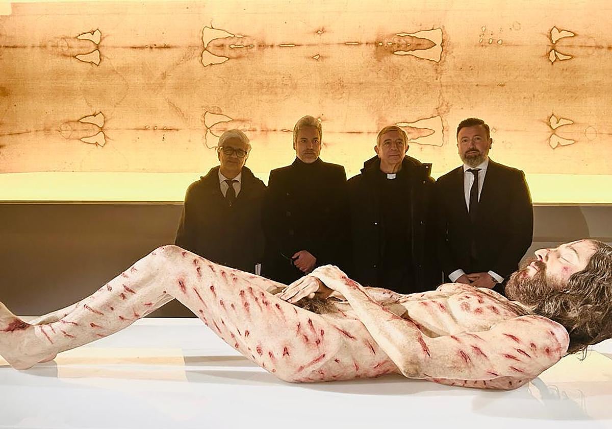 Andrea Tornielli, Álvaro Blanco, Mons. José Luis Retana (Obispo de Salamanca) y Francisco Moya en la clausura de The Mistery Man.