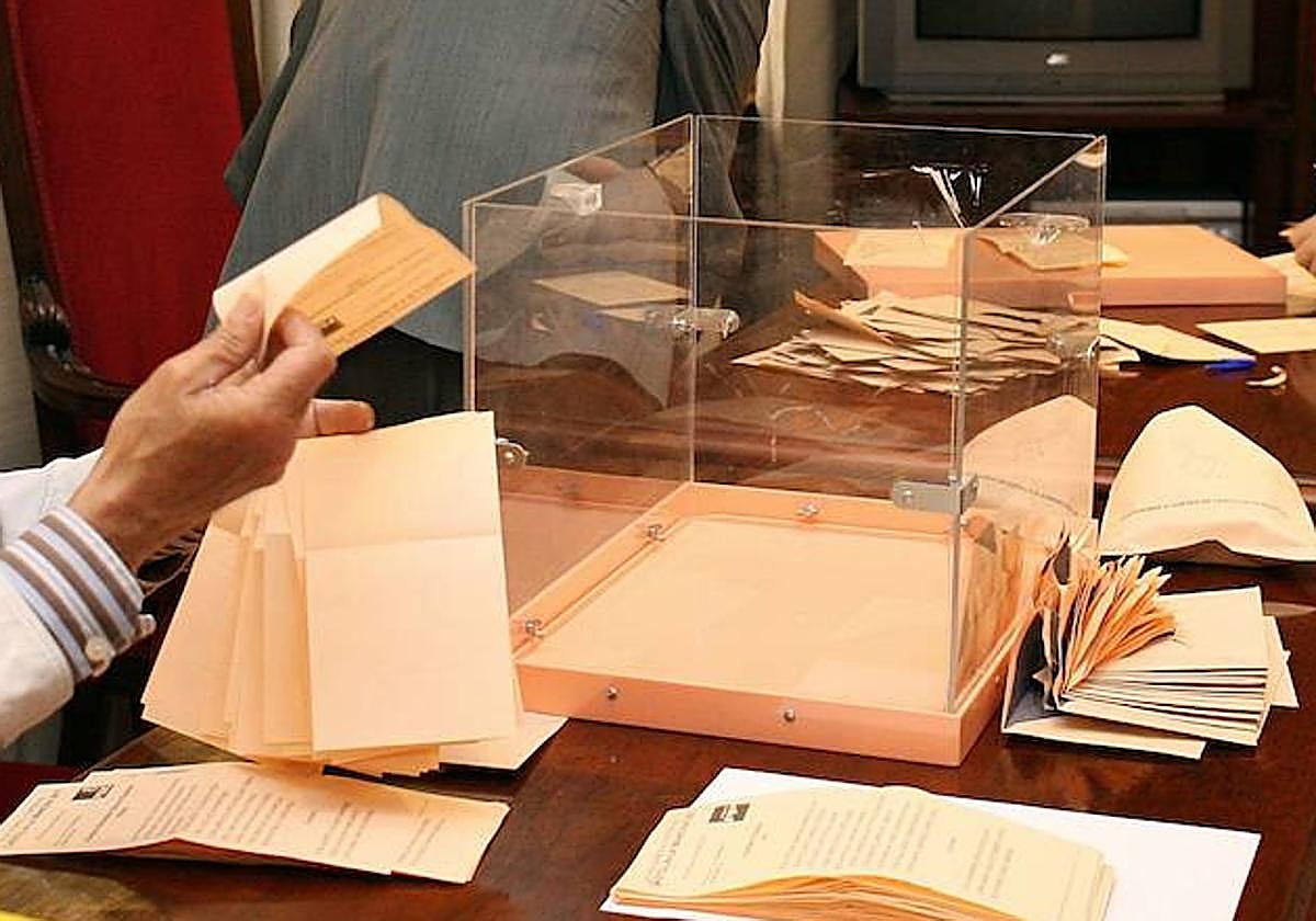 Recuento del voto extranjero en unas elecciones pasadas.
