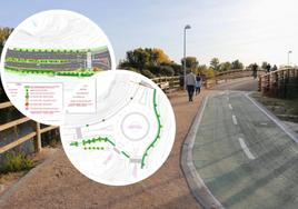Carril bici en Salamanca y planos del nuevo tramo.