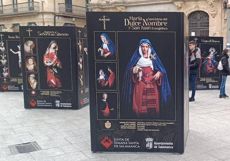 La plaza del Liceo estrena exposición sobre la Semana Santa de Salamanca