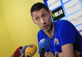 Pepe Vázquez, ante los medios este martes.