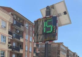 Uno de los nuevos radares didácticos instalados en la ciudad de Salamanca.