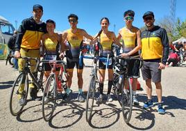 Representantes de la Escuela de Triatlón Salmantina en el Nacional.