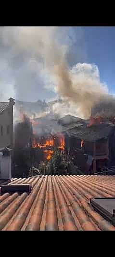 Imagen del incendio.