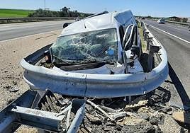 Accidente en la autovía de Salamanca durante la Semana Santa.