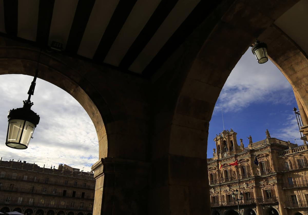 Plaza Mayor de Salamanca desde una perspectiva diferente.