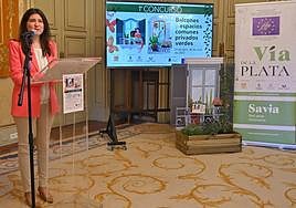 Miryam Rodríguez, concejala de Medio Ambiente, Parques y Jardines, en la presentación del concurso.