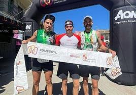 Álvaro García y Lucas Hernández, dos de los tres primeros.