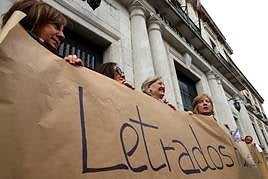 Protesta de los letrados de justicia.