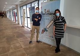 Montaje de la exposición 'Vacunando ¡Dos siglos y sumando!'